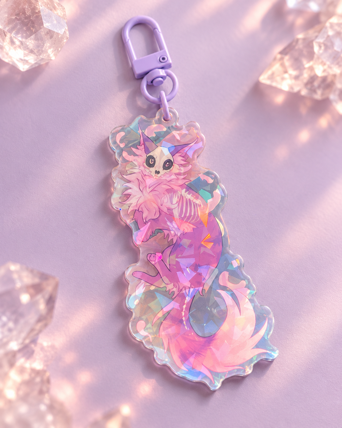 Crystal holografisk akryl charm detalje af Oli O'rion